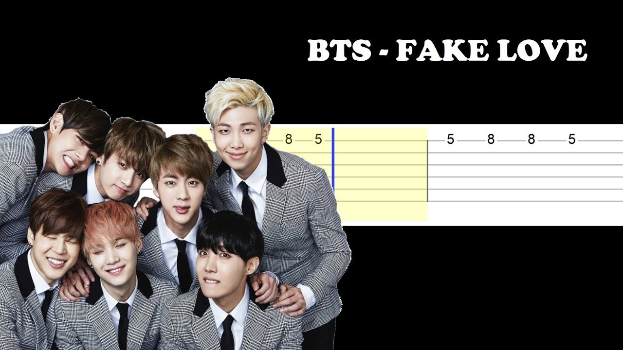 BTS - Fake Love (Easy Guitar Tabs Tutorial)