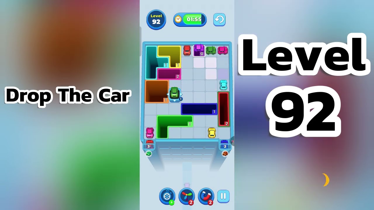 🚗 Drop The Car Level 92  Walkthrough | Car Puzzle Game Solution | Go Answer