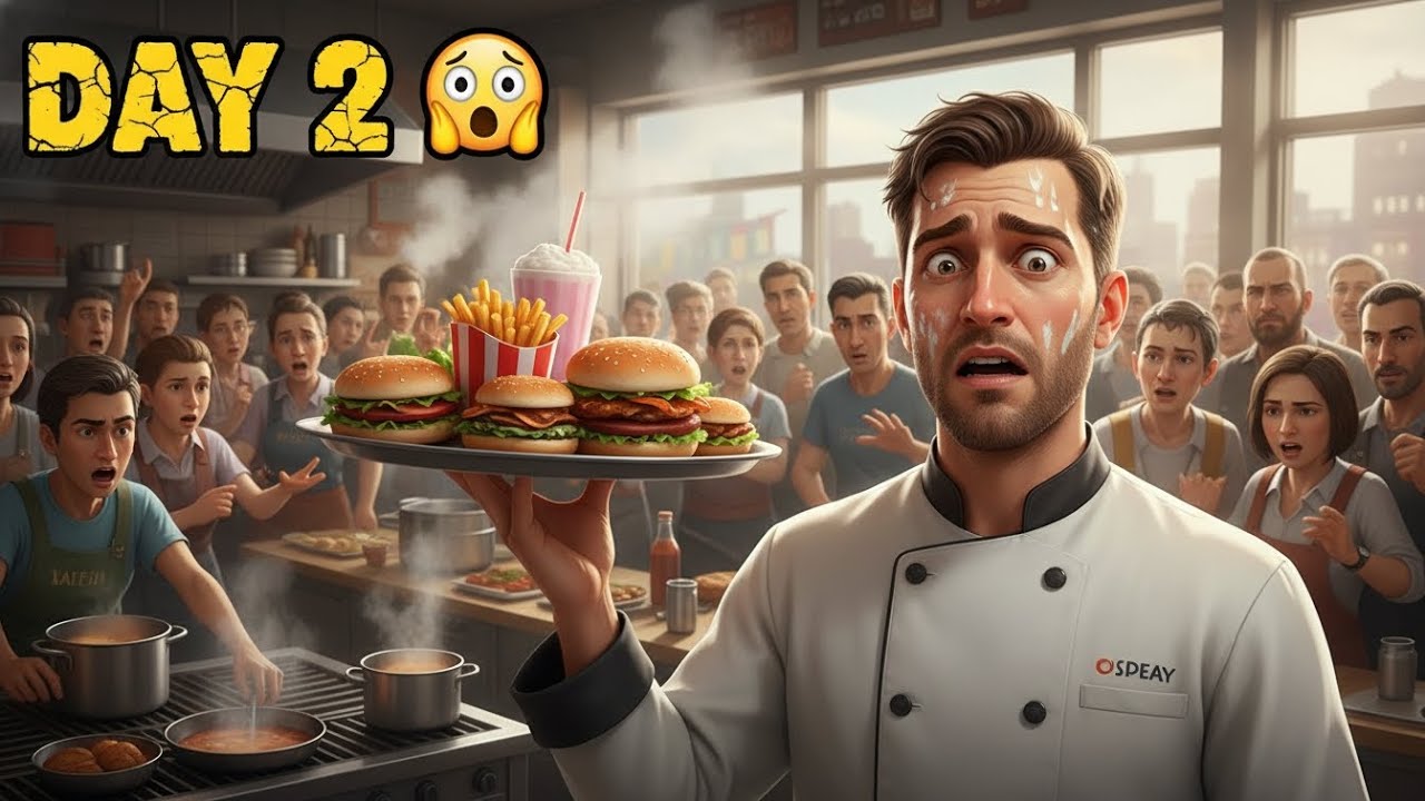 Food Simulator में दूसरा दिन 😳 | Job Serious हो गई! 