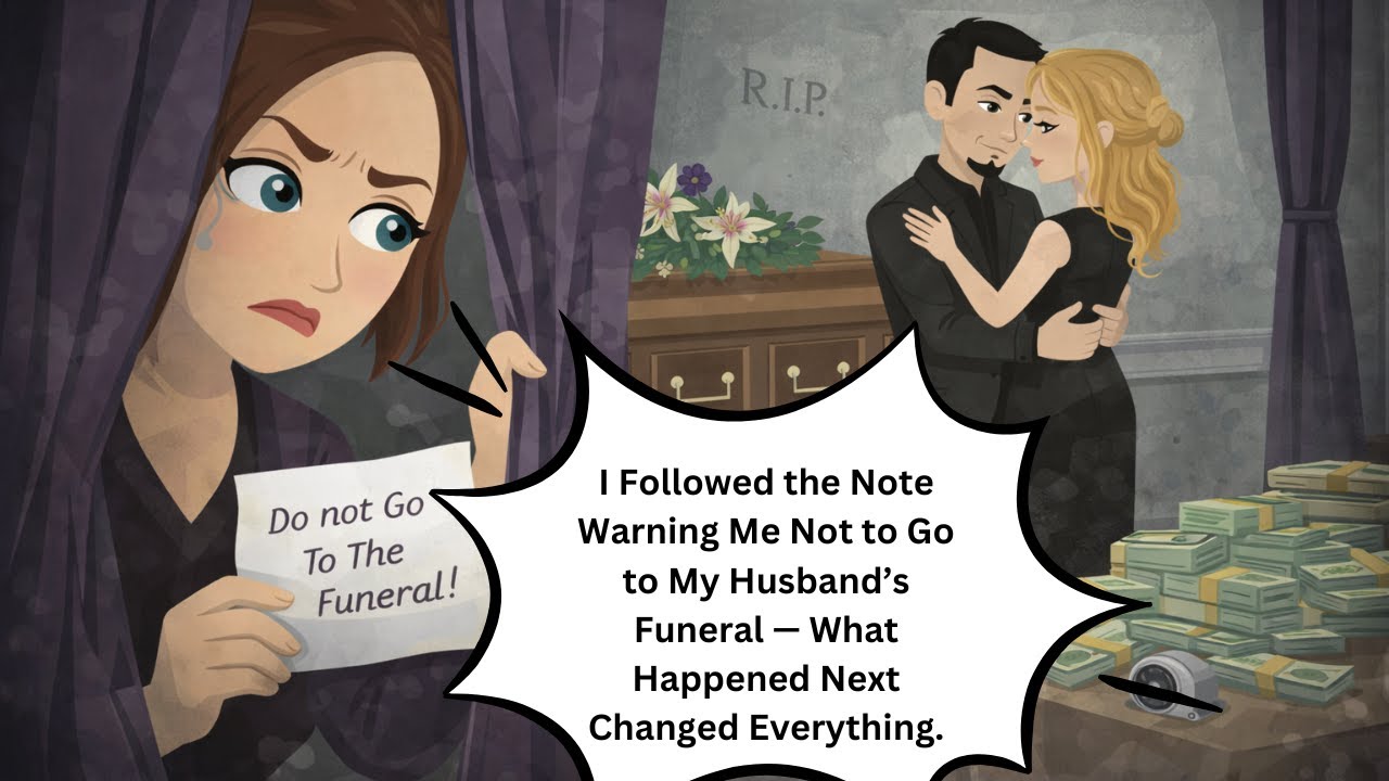 I Followed the Note Warning Me Not to Go to My Husband’s Funeral — What Happened Next Changed...