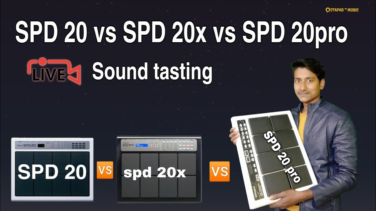 🔥 Roland, SPD 20pro vs SPD 20 vs SPD 20x || sound tasting video