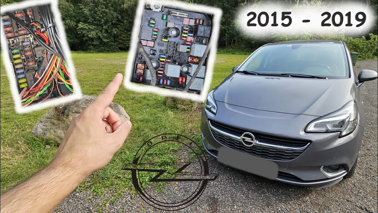 Opel Corsa E - FUSE & RELAY Box - Location / Diagram ( 2015 - 2019 ) Vauxhall