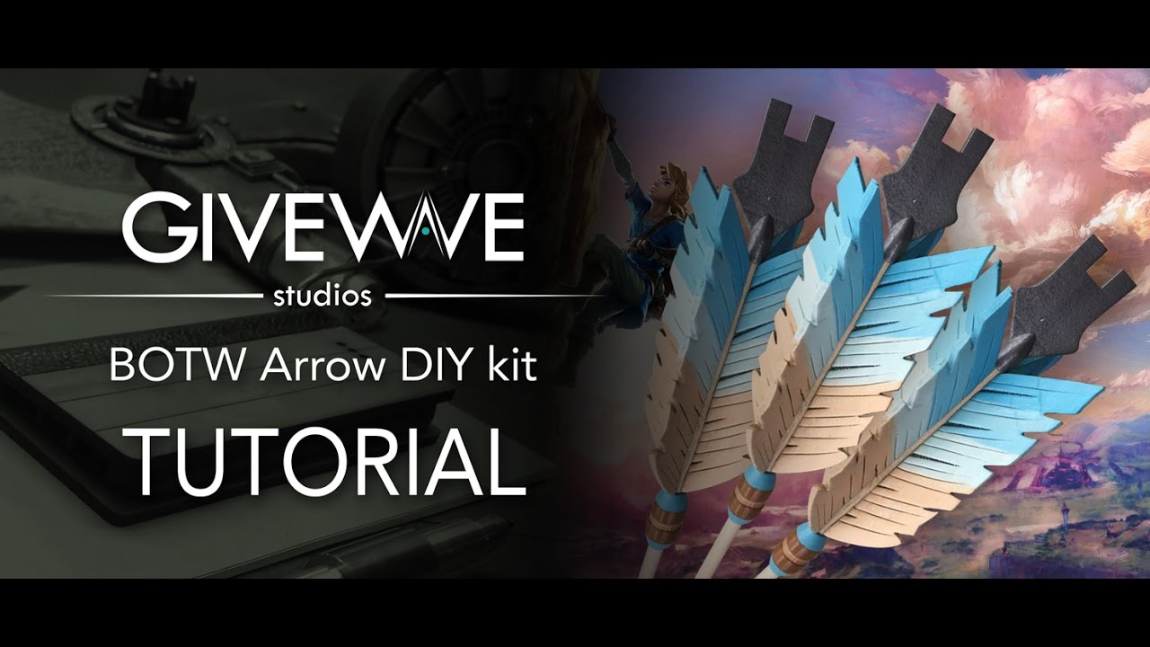 Link's Breath of the wild cosplay DIY arrow kit ( TUTORIAL )