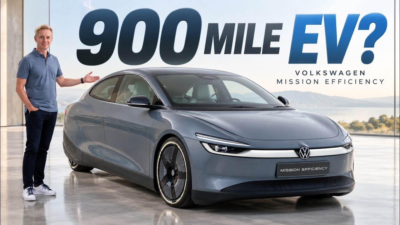 Volkswagen создали электромобиль, способный проехать почти 900 миль