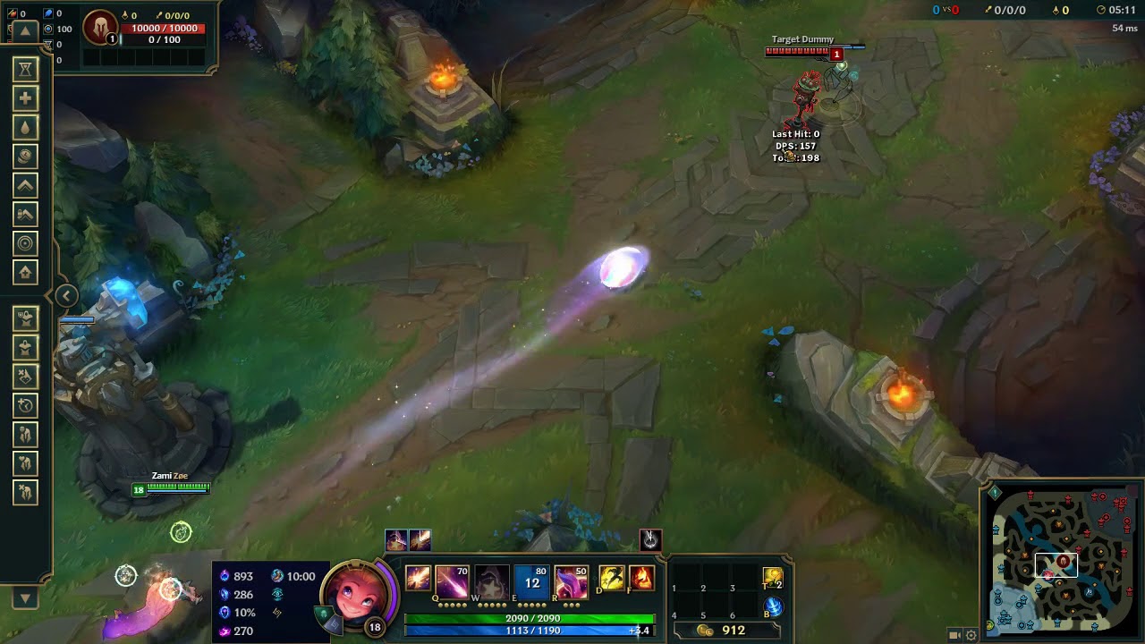 Zoe long ranged bubble without wall