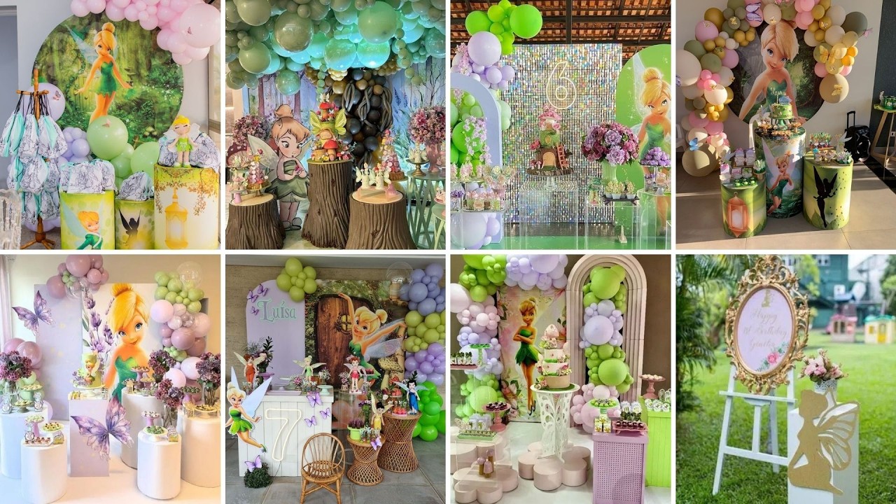 Tinkerbell Party Decorations 💚✨ Magical & Elegant Fairy Party Ideas! #party