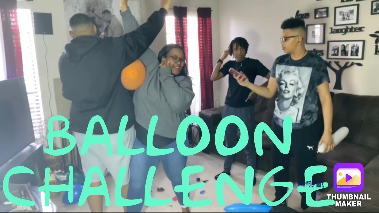 GROUP BALLOON CHALLENGE (FUNNY)
