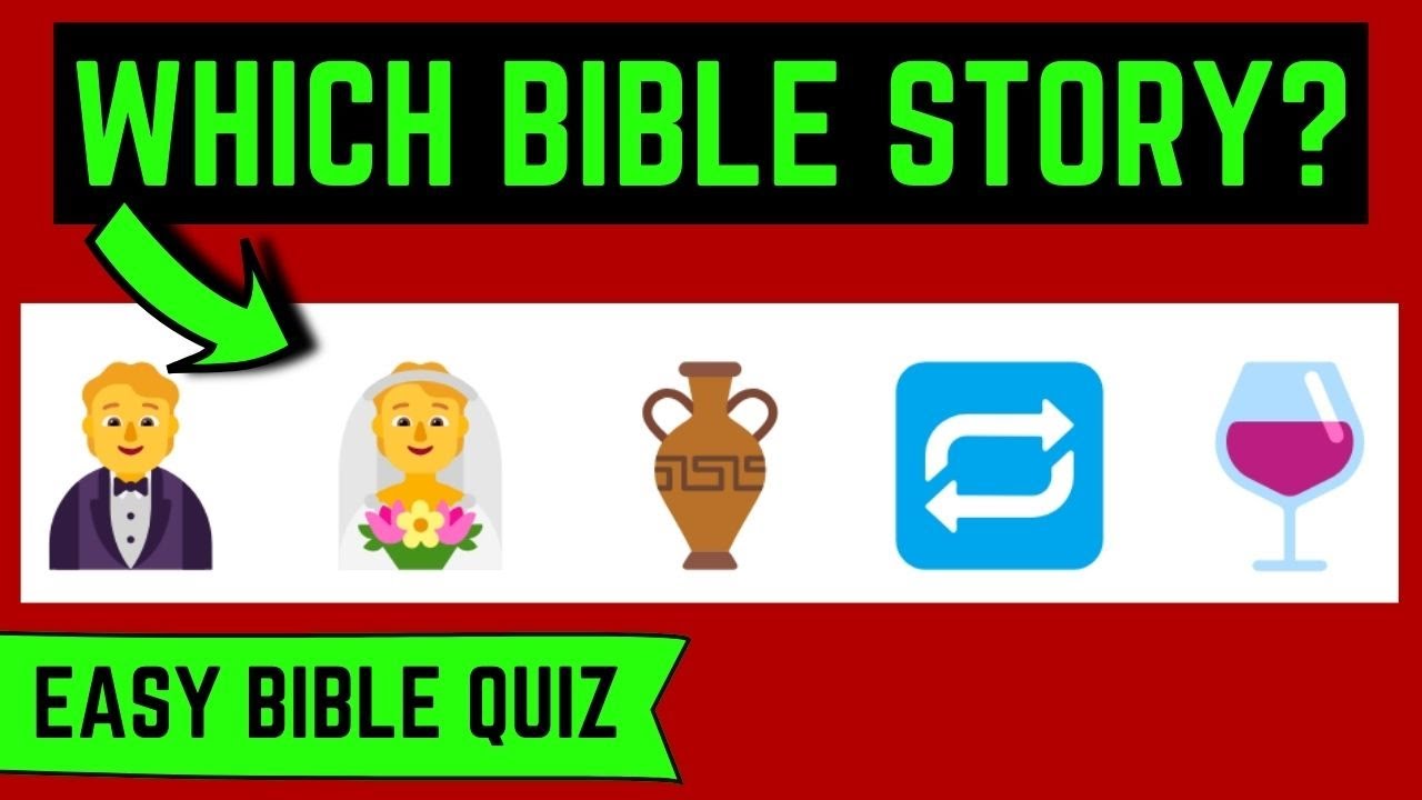 Challenge your family 😃| Emoji Bible Story Quiz