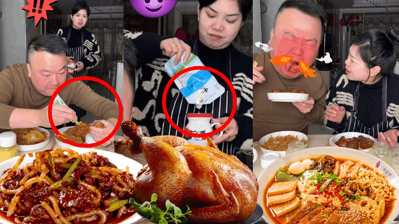 自私老公给我的鸡腿“加料”，我反手请他喝“特调盐水”！看他痛苦面具，我笑出声！