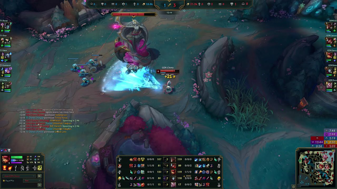 LCK 2025 Split 3 Legend Group: T1 vs GEN Game 3 (GEN Chovy Annie Mid POV)