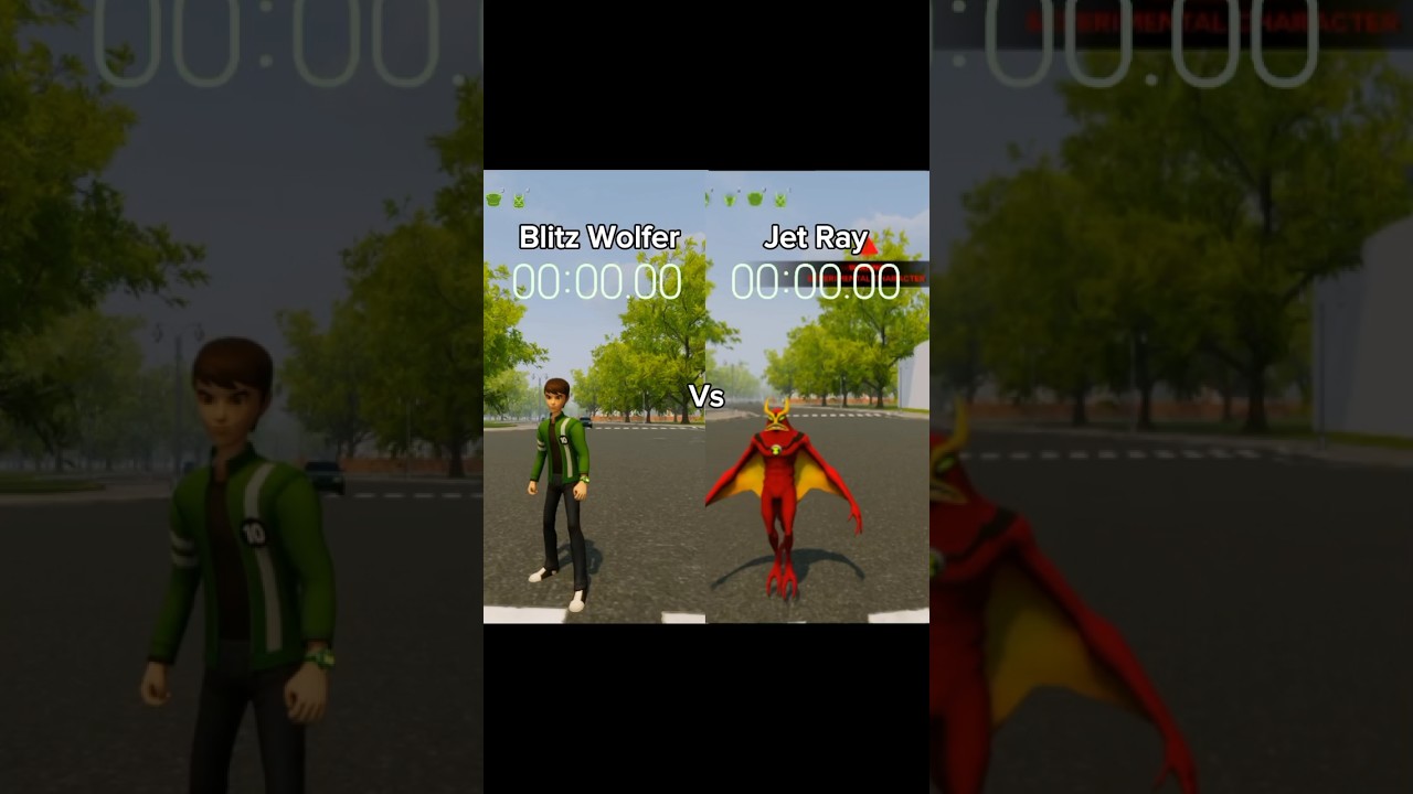 Jet Ray Vs BlitzWolfer🏁#ben10 #ben10game #ben10gameplay #viral