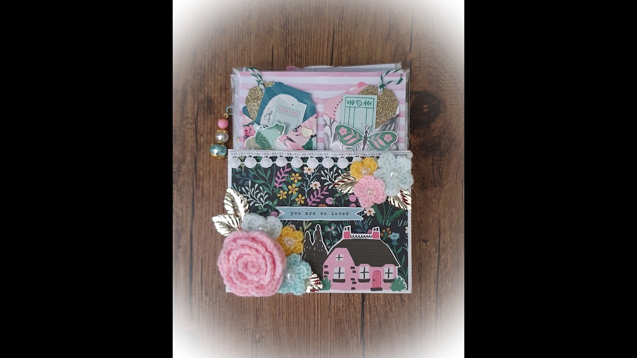 Maggie Holmes Garden Party ~ Loaded Tag Pocket with handmade Embellishments