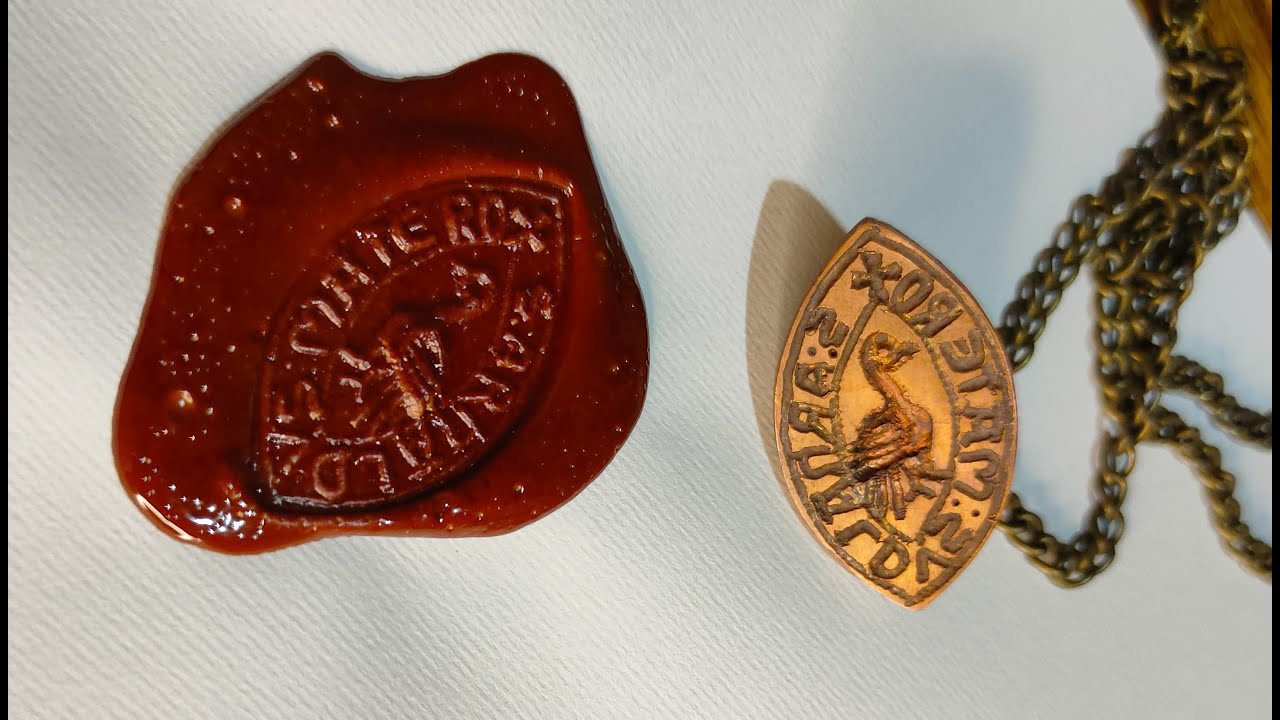 How to make a medieval copper seal.  (Copper stamp)