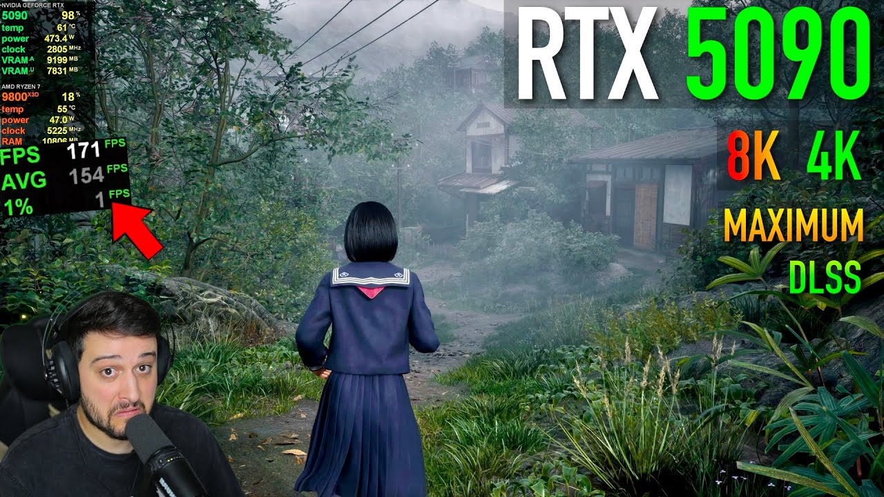 RTX 5090 - Silent Hill f - Являются ли заикания частью скримеров?