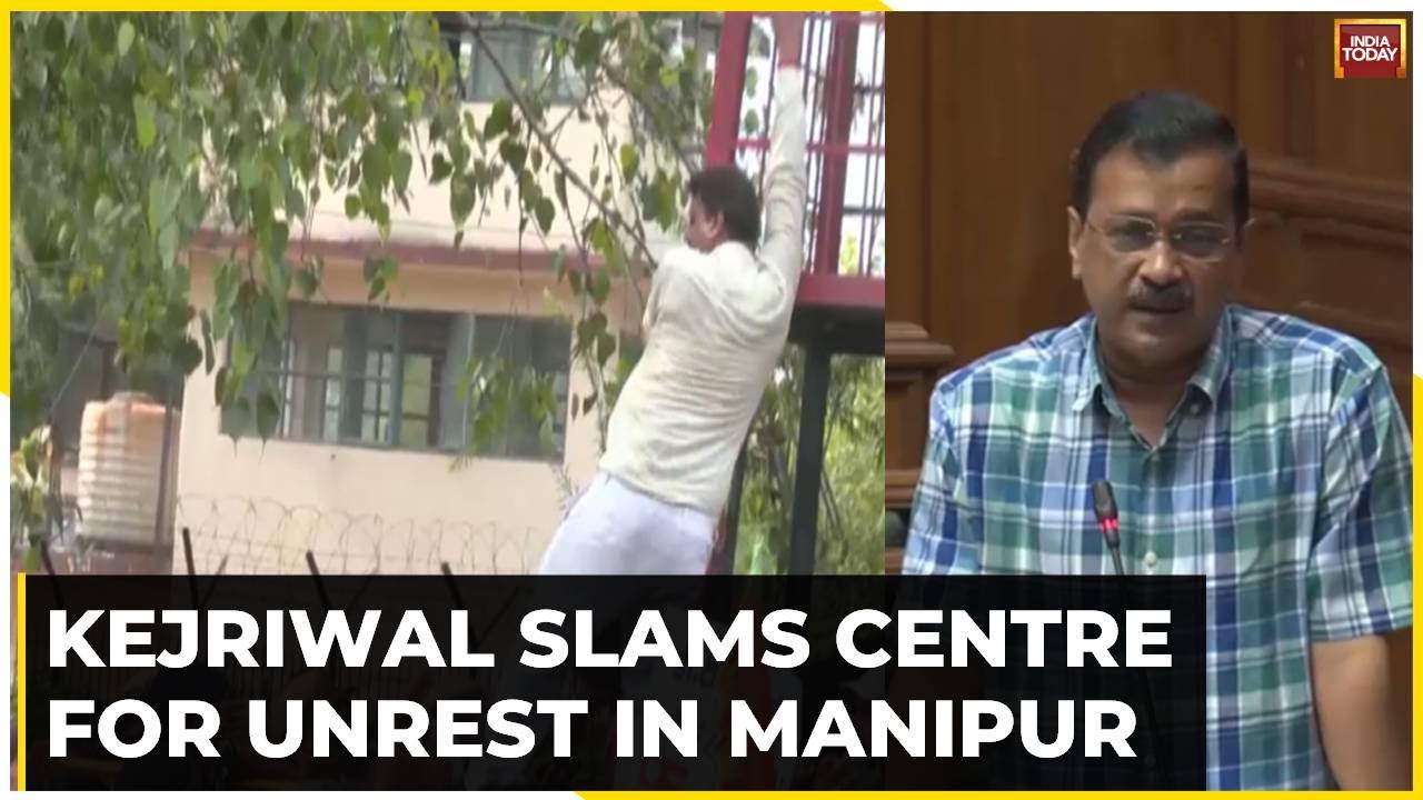 High Drama Erupts In Delhi Vidhan Sabha As Arvind Kejriwal Slams Centre For Unrest In Manipur