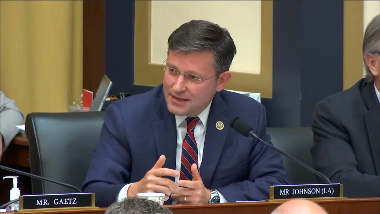 Congressman Johnson introduces an amendment during a House Judiciary Committee markup.