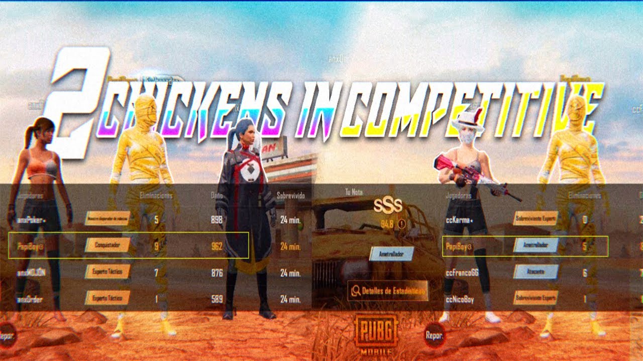 2 CHICKENS IN COMPETITIVE | PUBG MOBILE | PASBOG