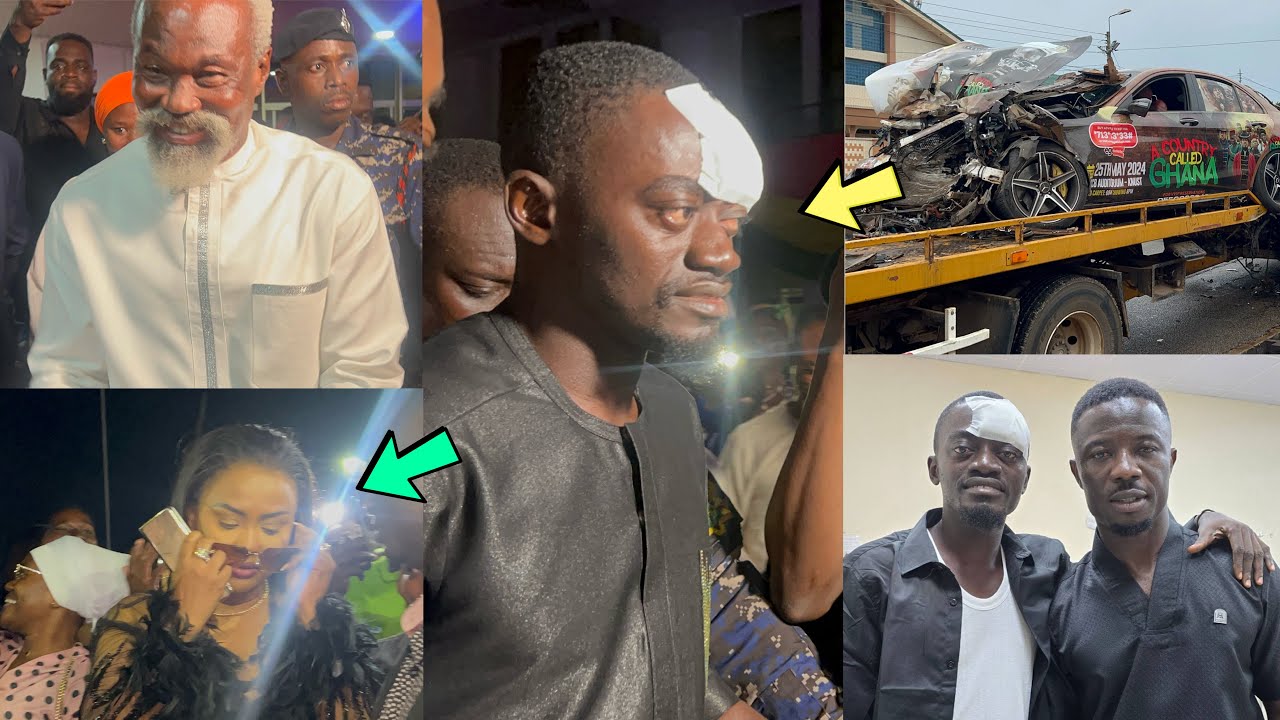 Ei 💔Watch how Lilwin returned after his acc!dent,Mc Brown,Kwaku’s Manu,Adom Kyei Duah