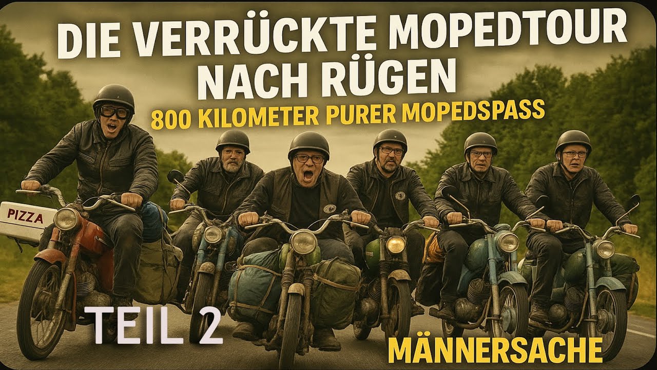 Teil2: Das ultimative Moped-Abenteuer nach Rügen - Nervenkitzel und Spaß! 850KM auf dem 50er Roller