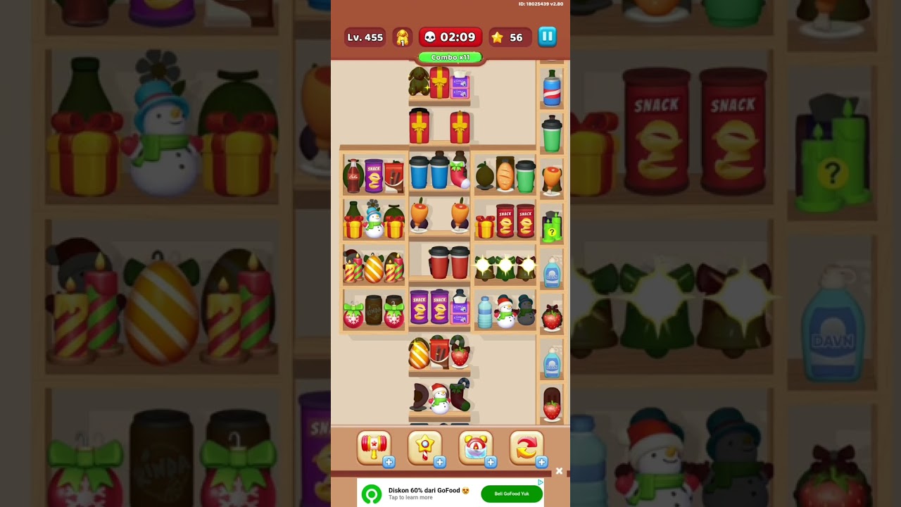 Goods Sorting Match 3 Level 455 | HARD LEVEL 🔥🔥🔥 #games #goodssorting #gaming #puzzle #gameplay