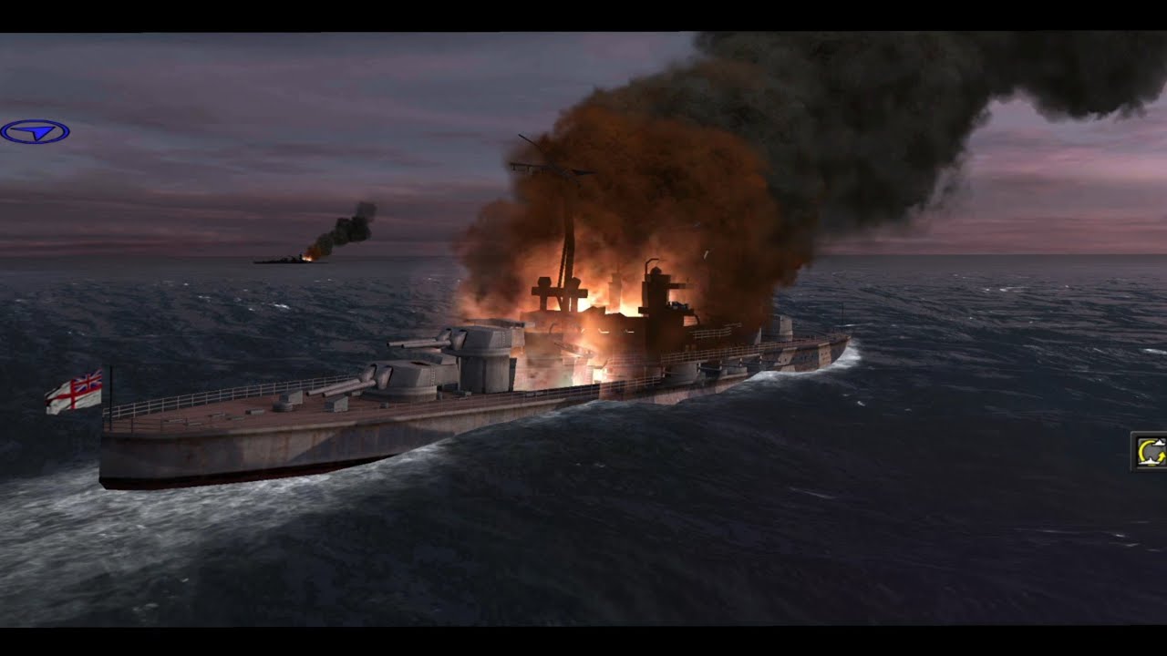 Atlantic Fleet:- Ca Lutzow vs BB Revenge || A dreadful close combat between cruiser vs battle ship