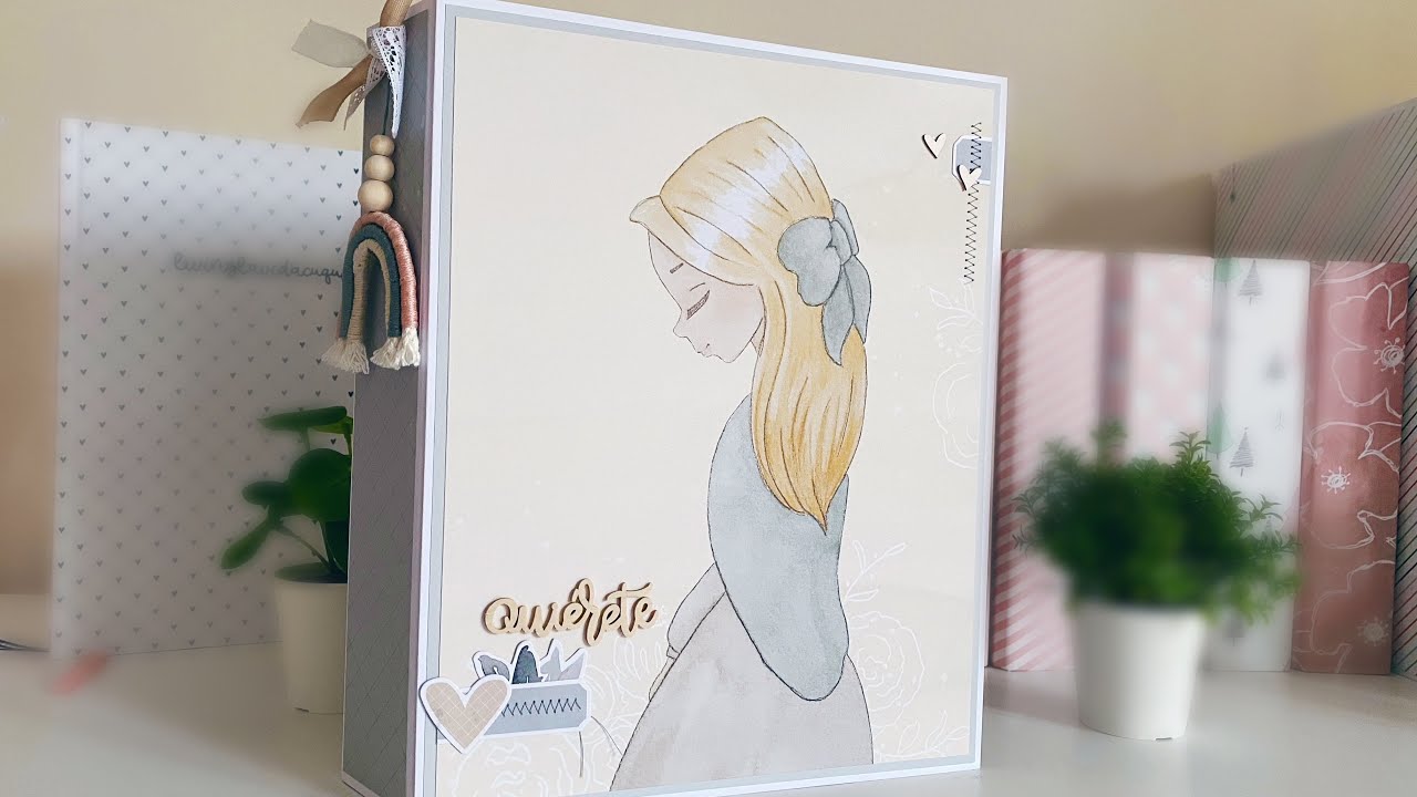 ▶️ TUTORIAL DE SCRAPBOOKING : ÁLBUM Quiérete  (cap 0 - Prsentación)