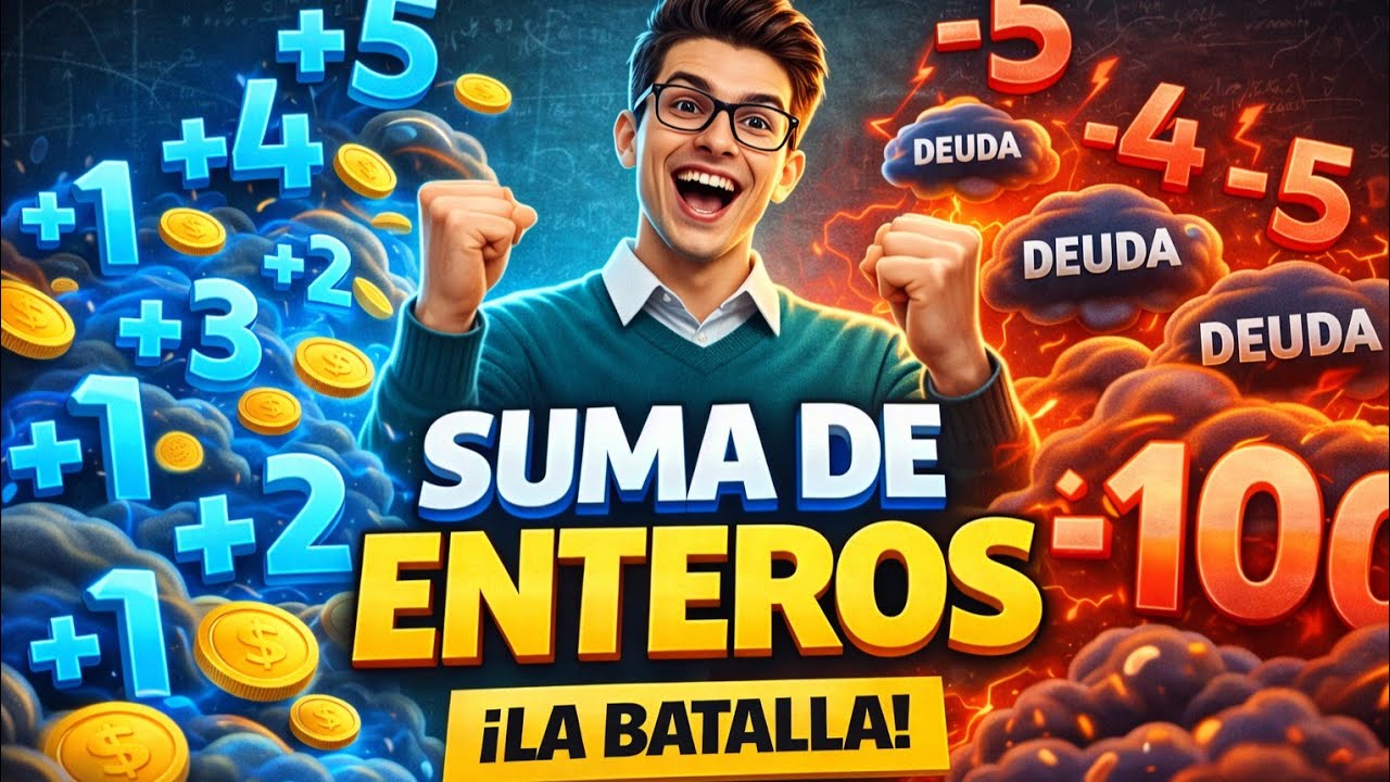 ADICIÓN de Números Enteros ➕️ ¡La Batalla de los Signos! ⚔️