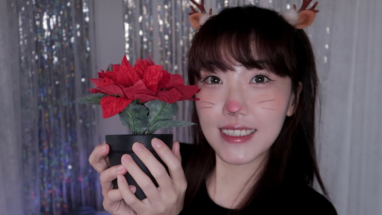 ASMR 크리스마스 루돌프 메이크업 Christmas Rudolph makeup
