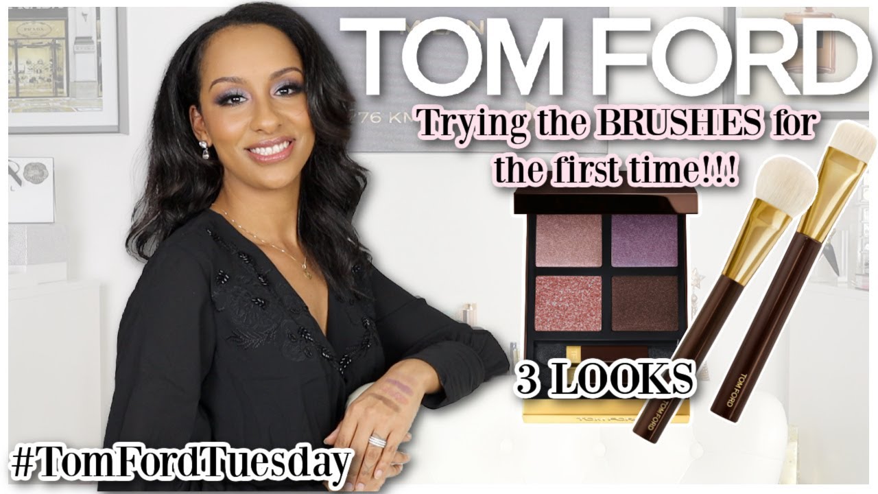 Trying TOM FORD Brushes & PRETTY BABY Eye Quad | 3 Looks | Mo Makeup Mo Beauty