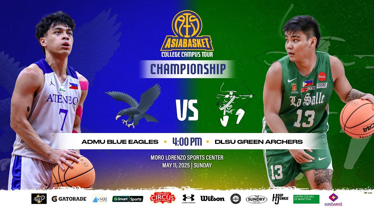 FINALS: Ateneo Blue Eagles vs DLSU Green Archers | ASIABASKET 2025 College Campus Tour