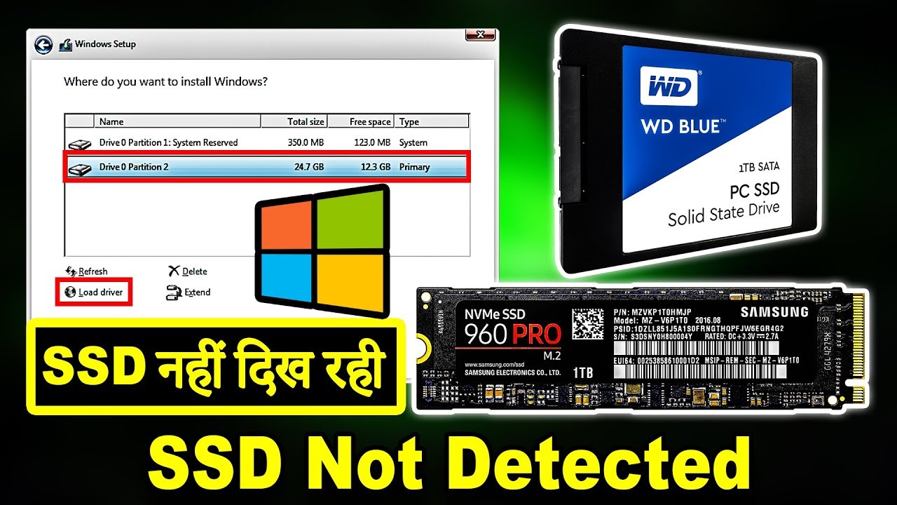 SSD Not Showing Up While Windows Installation (SATA, M.2, RAID) (Hindi)