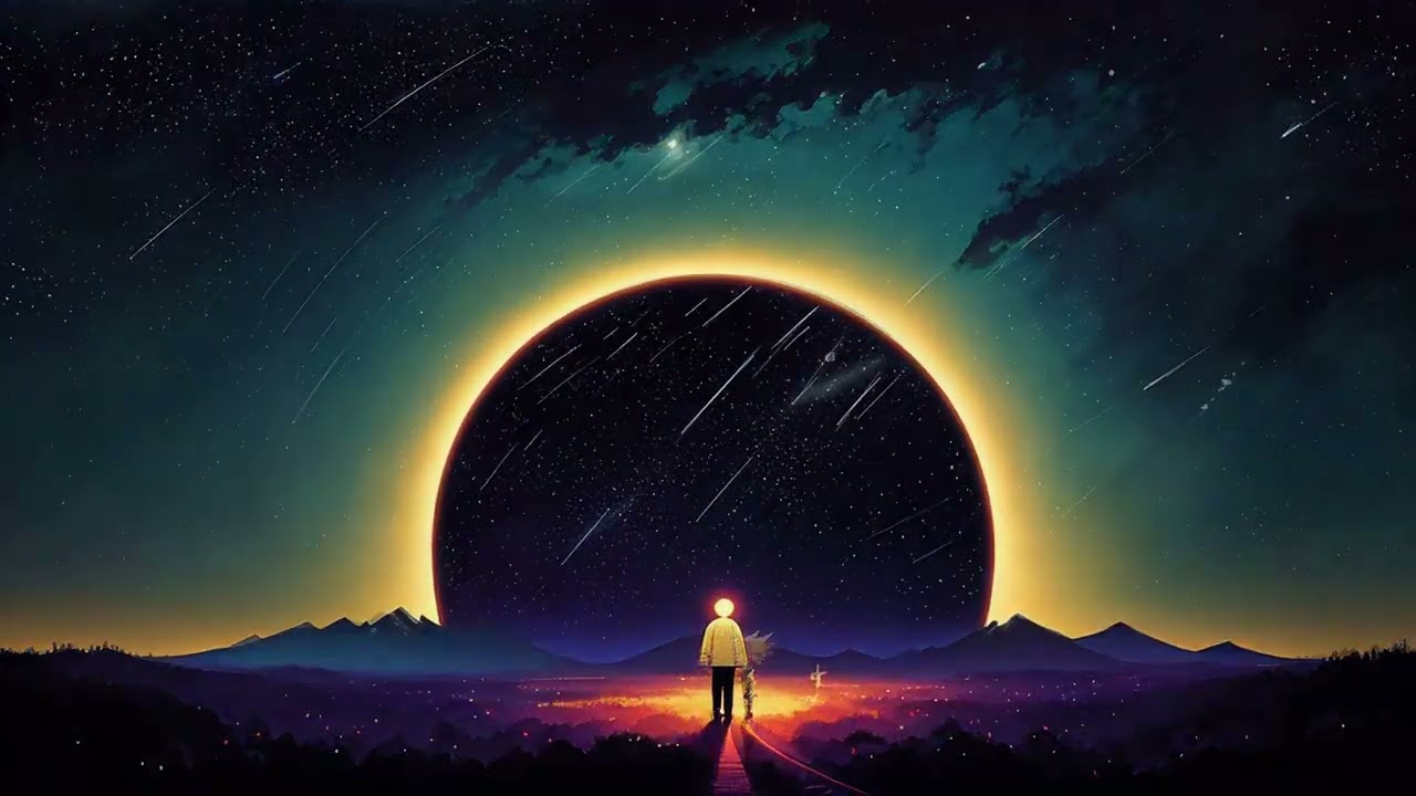 55 Min LoFi 🌙✨ LoFi Night 🌙✨ Stellar Drift (A LoFi Cosmic Voyage) for study and chill Music 🌙✨