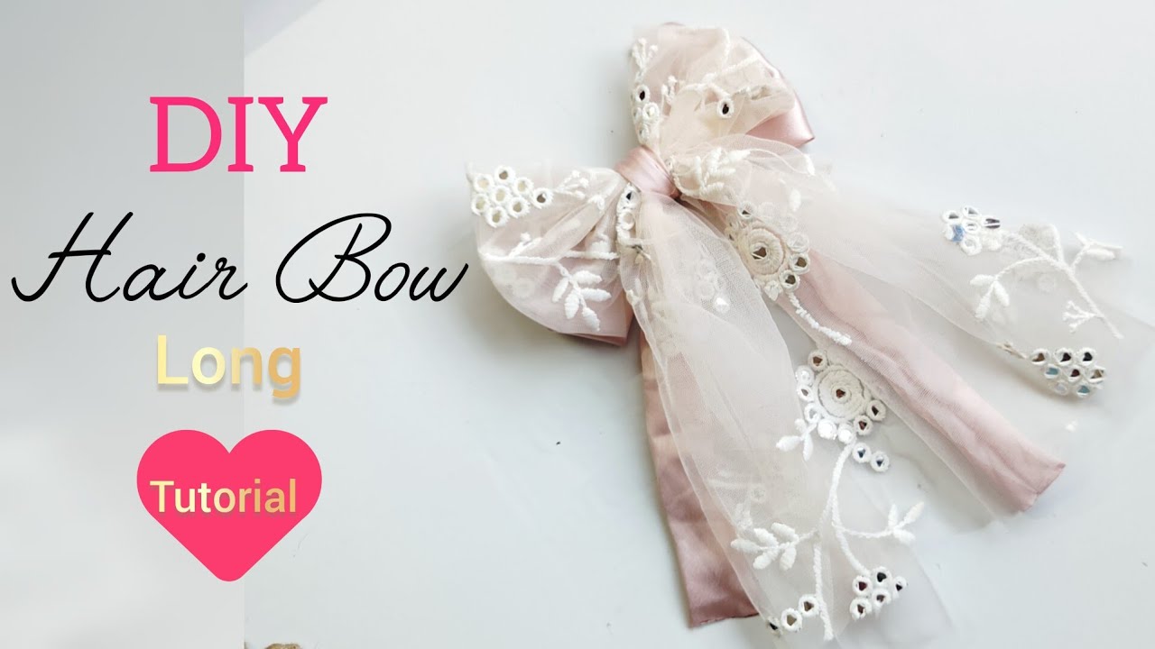 DIY Hair Bow Tutorial 🎀 | Easy Hair Bow Clip Making at Home | Handmade Hair Accessories