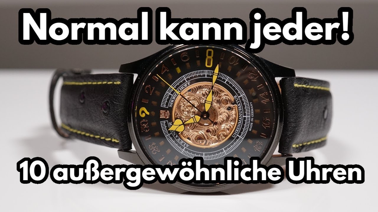 Die verrücktesten Uhren meines Kanals...