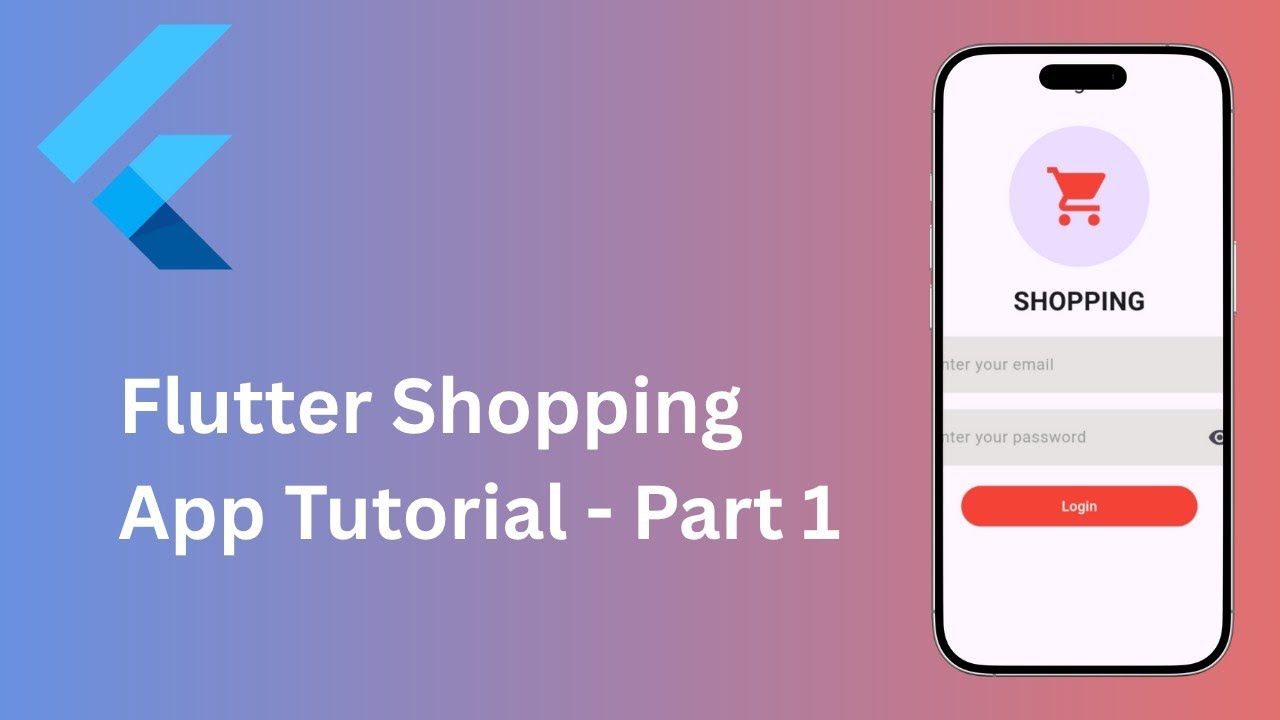 1. Flutter Shopping App Tutorial – Part 1 | Project Setup & Login Screen