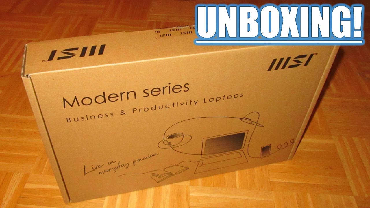 MSI Modern 15 Lifestyle & Business Laptop UNBOXING (AMD Ryzen 5 / Radeon Graphics) Deutsch / German