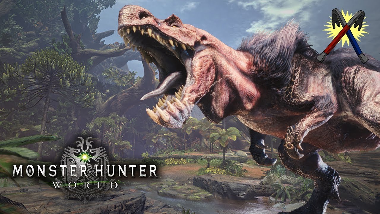 Monster Hunter World - Ricka VS Anjanath Arena Battle