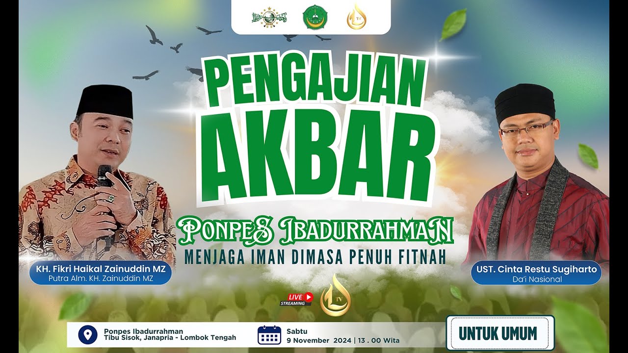 KH. FIKRI HAIKAL ZAINUDDIN MZ | TAGBLIGH AKBAR YAYASAN PONDOK PESANTREN IBADURRAHMAN