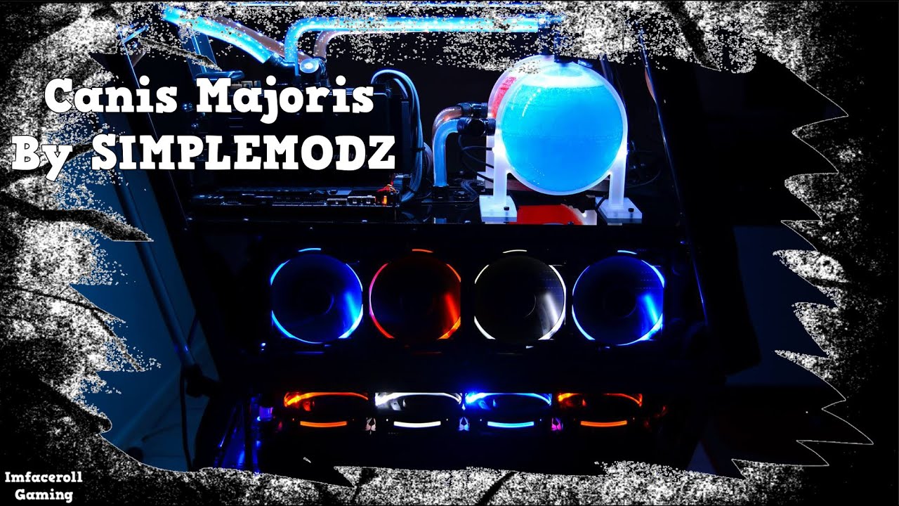 CANIS MAJORIS Custom Water Cooled Thermaltake Core x9 PC build modified liquid cooled by Simplemodz