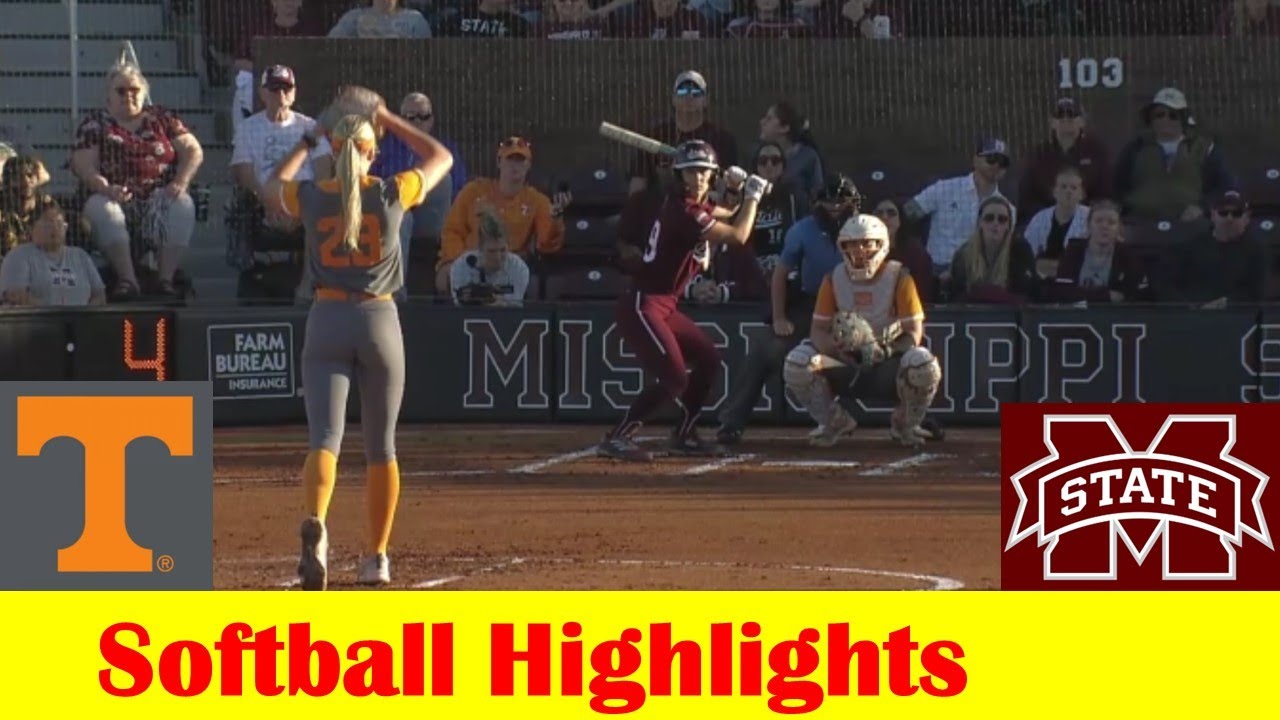 #4 Tennessee vs #17 Mississippi State Softball Game 1 Highlights, April 12 2024
