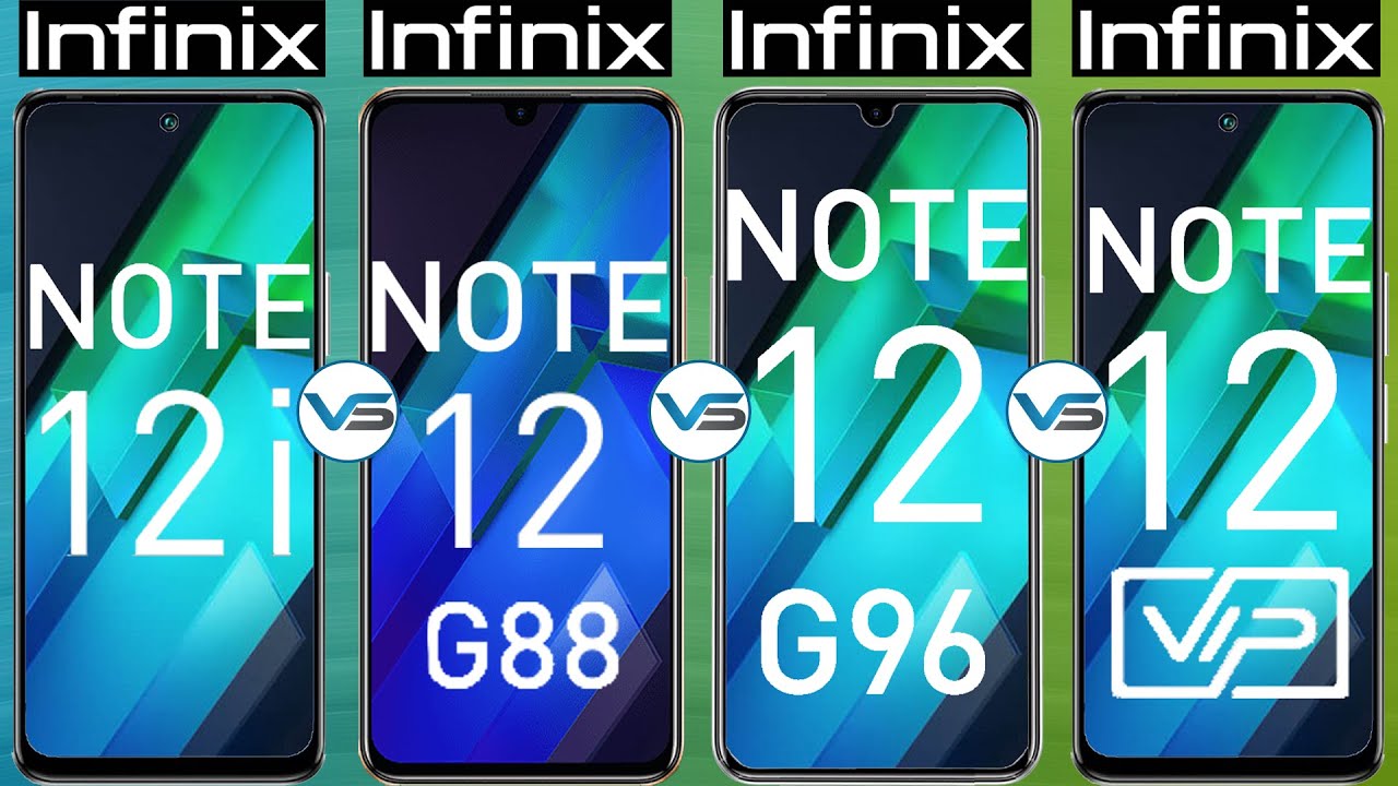 Infinix Note 12i VS Infinix Note 12 G88 VS Infinix Note 12 G96 VS Infinix Note 12 VIP