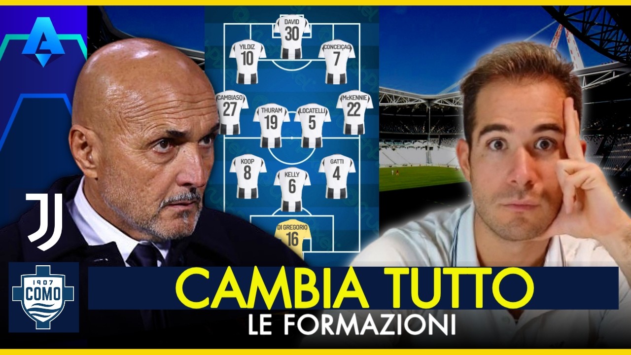 CLAMOROSO SPALLETTI CAMBIA MODULO | JUVENTUS COMO LA FORMAZIONE | DICHIARAZIONE DURA