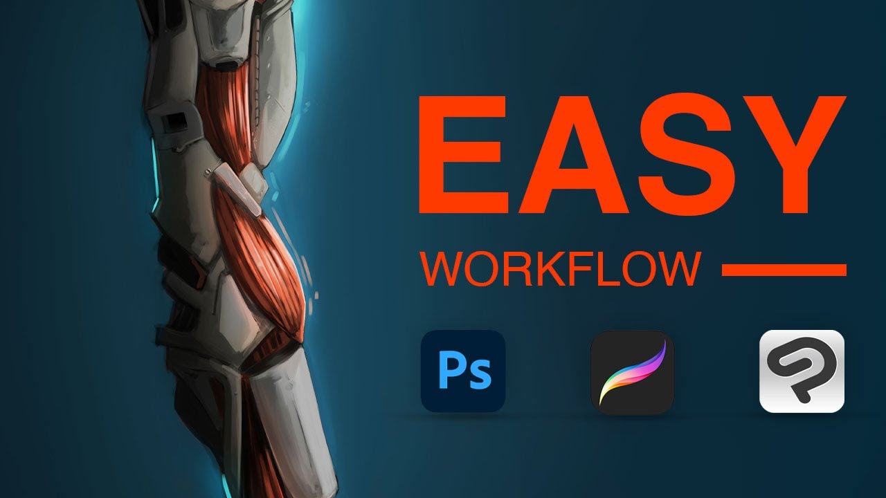 One of the easiest workflows for digital painting!