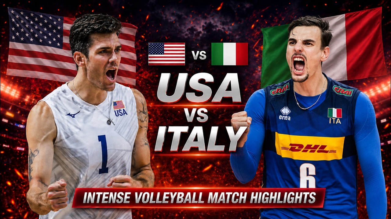 USA vs Italy Quarterfinal Volleyball Battle | Men's VNL 2026