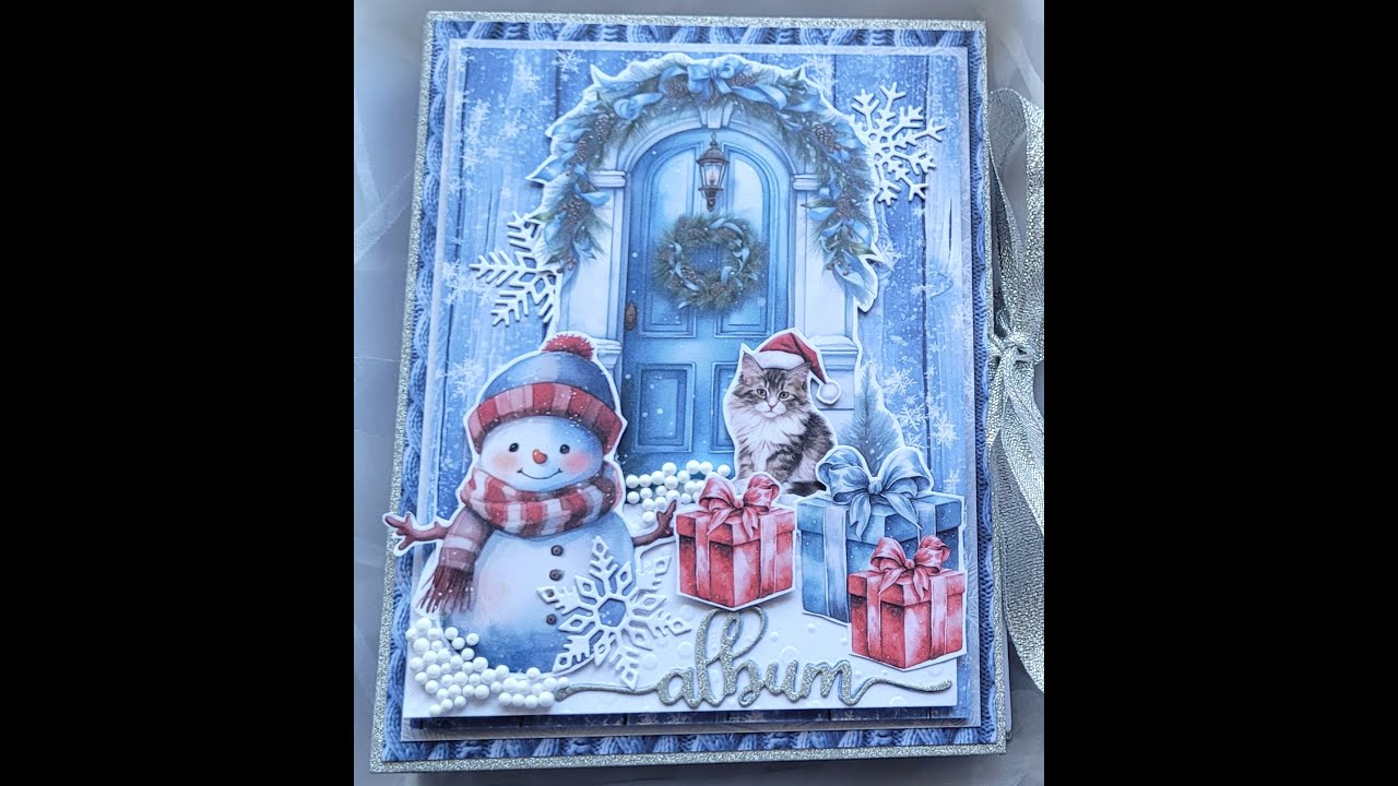 Harmonijkowy albumik świąteczny z kolekcji COZY WINTER marki NI MNIEJ NI WIĘCEJ DIGITAL PAPERS.