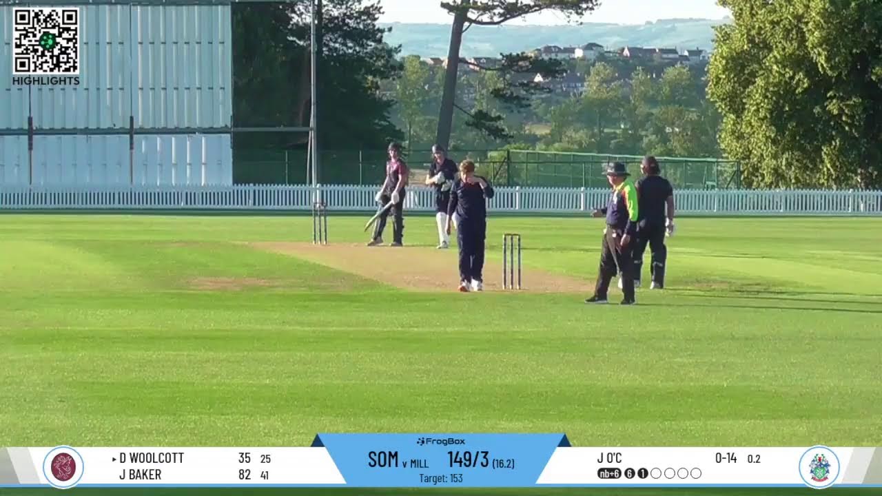 Millfield School CC 1st XI v Somerset Player Pathway SSP Boys U15/U16