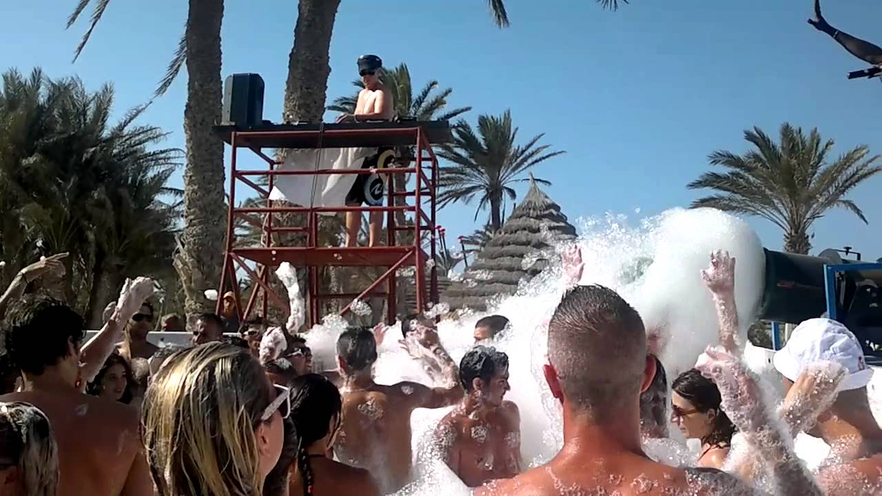 Mousse party à Djerba La Fidèle