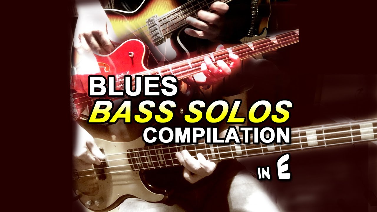 Blues Bass Solo Compilation - 4 Bass Solos in E with TABS