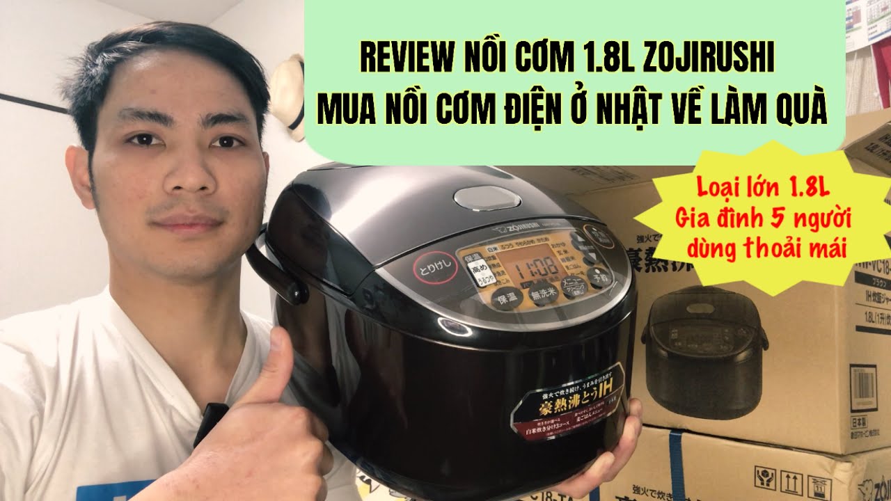 Review nồi cơm điện zojirushi của Nhật || Mua nồi cơm điện ở Nhật về làm quà