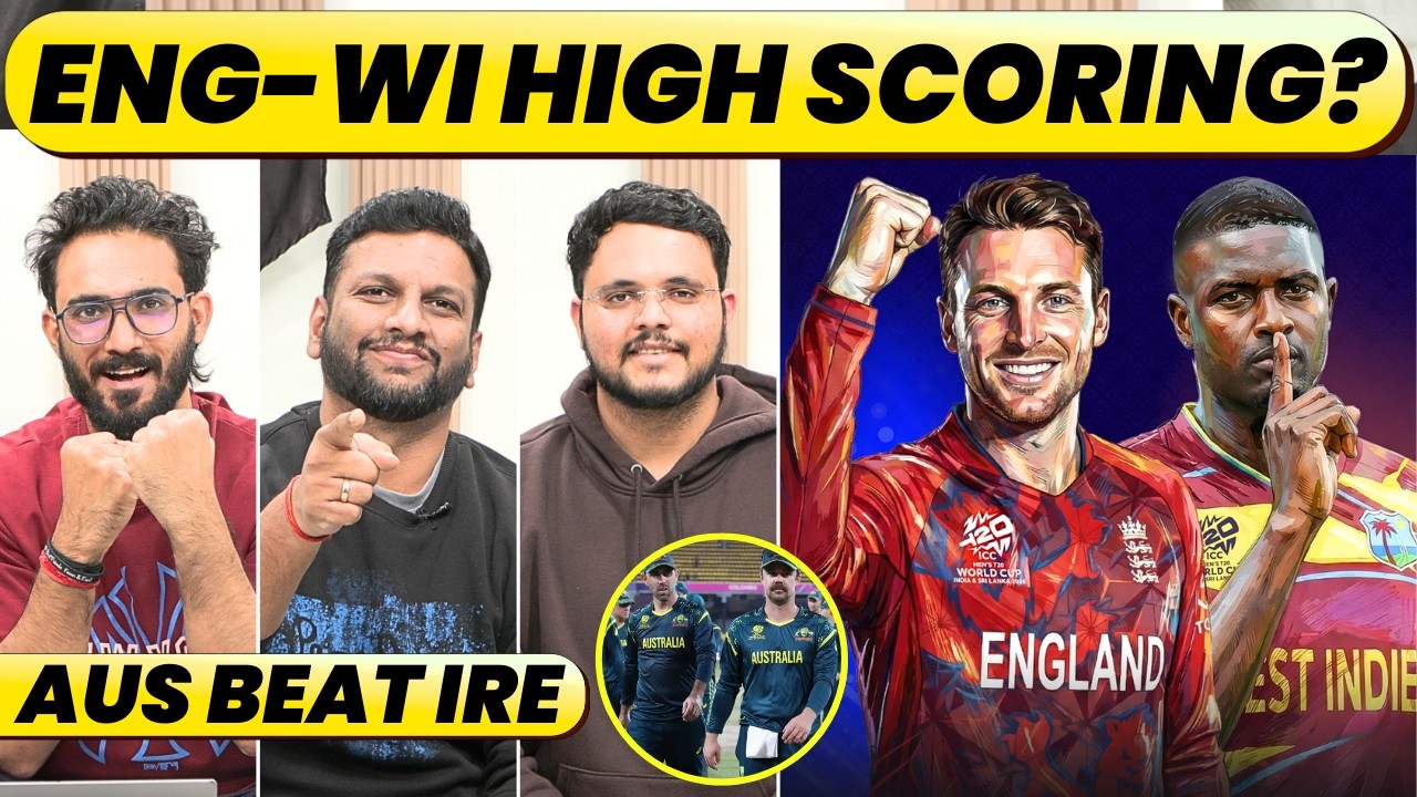 🔴ENG vs WI: ANOTHER THRILLER? AUSTRALIA THRASH IRELAND, STEVE SMITH TIME